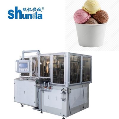 Ice Cream Cup Forming Machine Optimal Production with Air Compressor 0.4 M³/Min 0.5MPA Panasonic Opto Switches